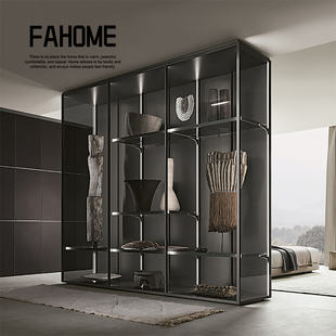 RIMADESIOCover轻奢高定系列衣帽间国外进口创意衣柜金属玻璃衣橱