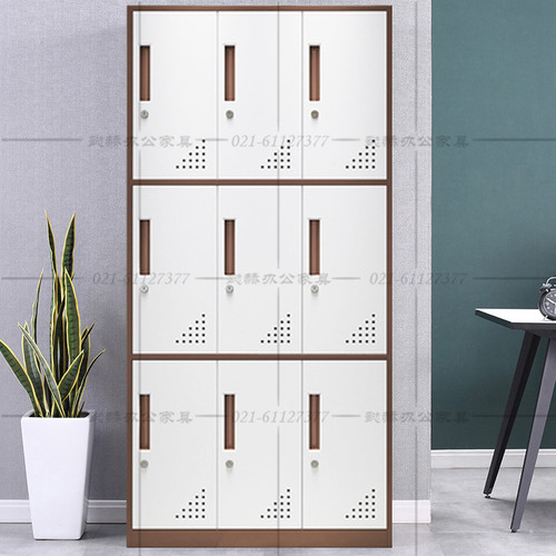 九门更衣柜员工宿舍铁皮储物鞋柜