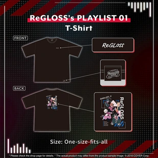 hololive日版ReGLOSS's Playlist 01T恤衣服立牌音乃濑奏莉莉华