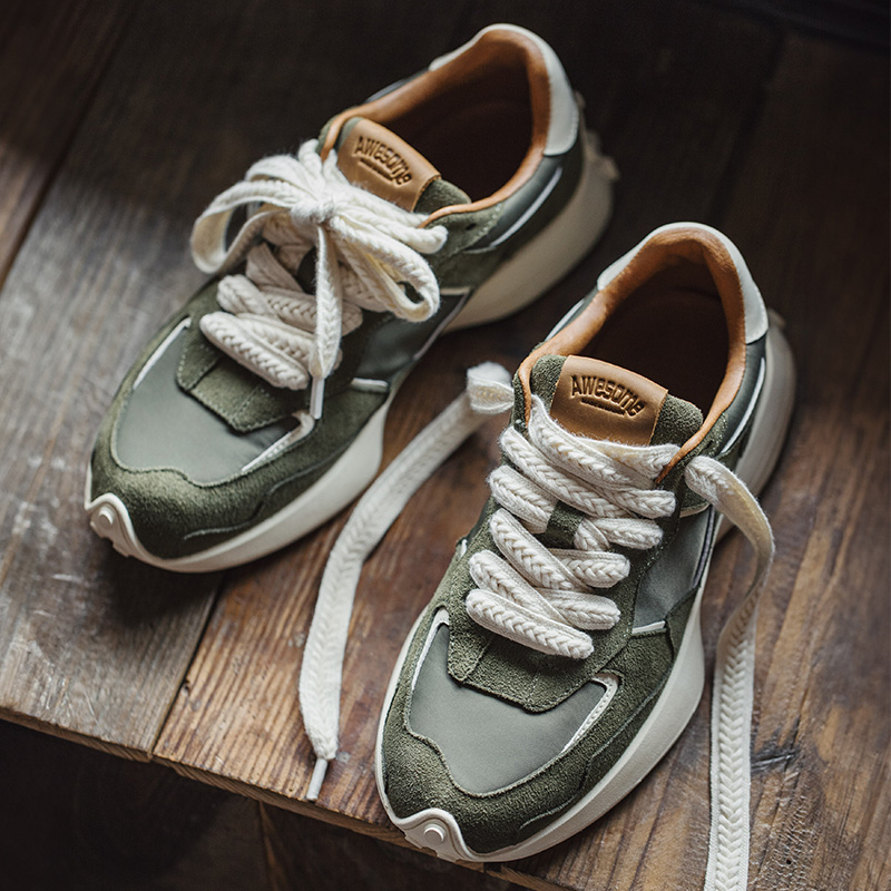 马登工装复古老爹鞋运动慢跑鞋