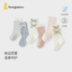 童泰婴儿袜子女宝宝中筒袜儿童可爱宽口袜女童无骨袜头提花婴童袜