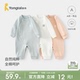 童泰婴儿连体衣春秋纯棉宝宝衣服家居服睡衣满月百天哈衣爬服春装