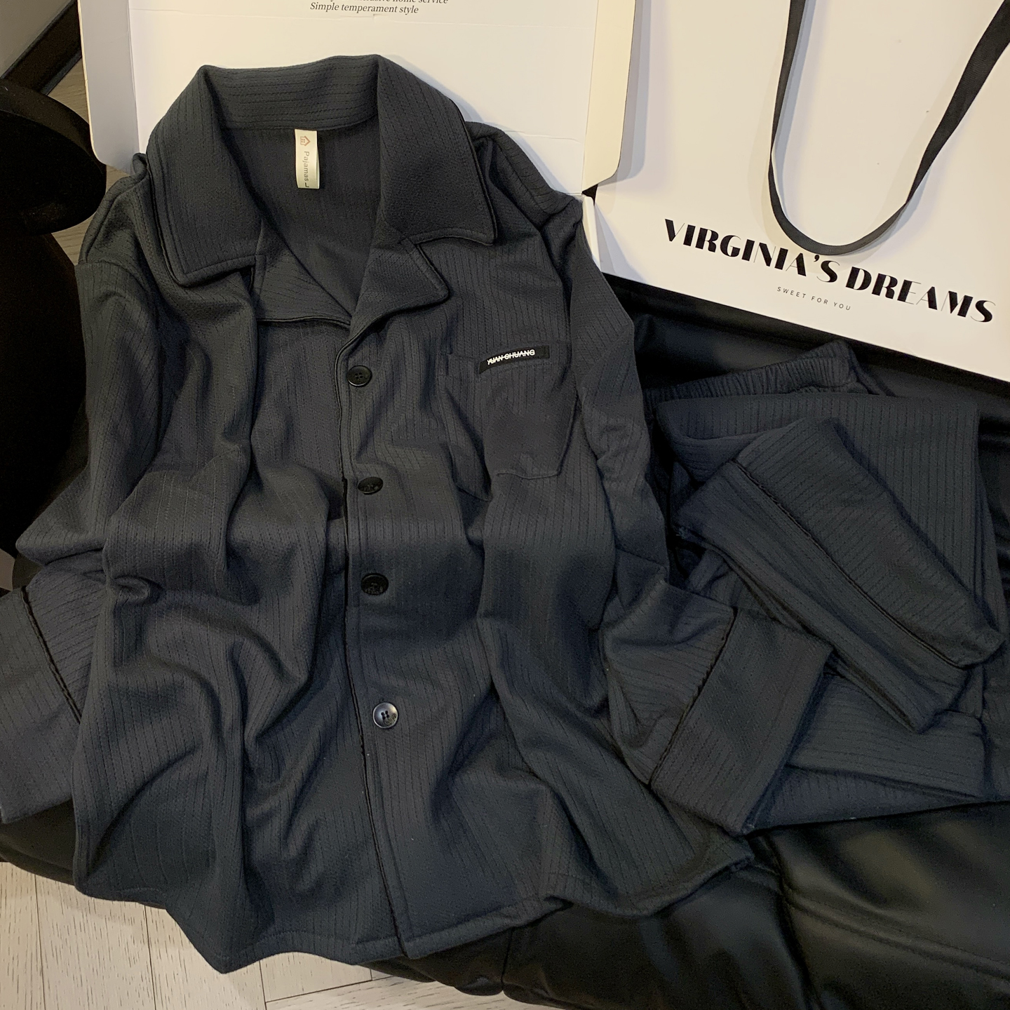 德绒情侣睡衣秋冬珊瑚绒加绒加厚