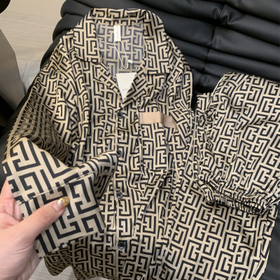 男士睡衣春秋季冰丝长袖薄款