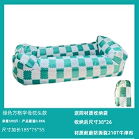 Модель подушки синей квадратной буквы