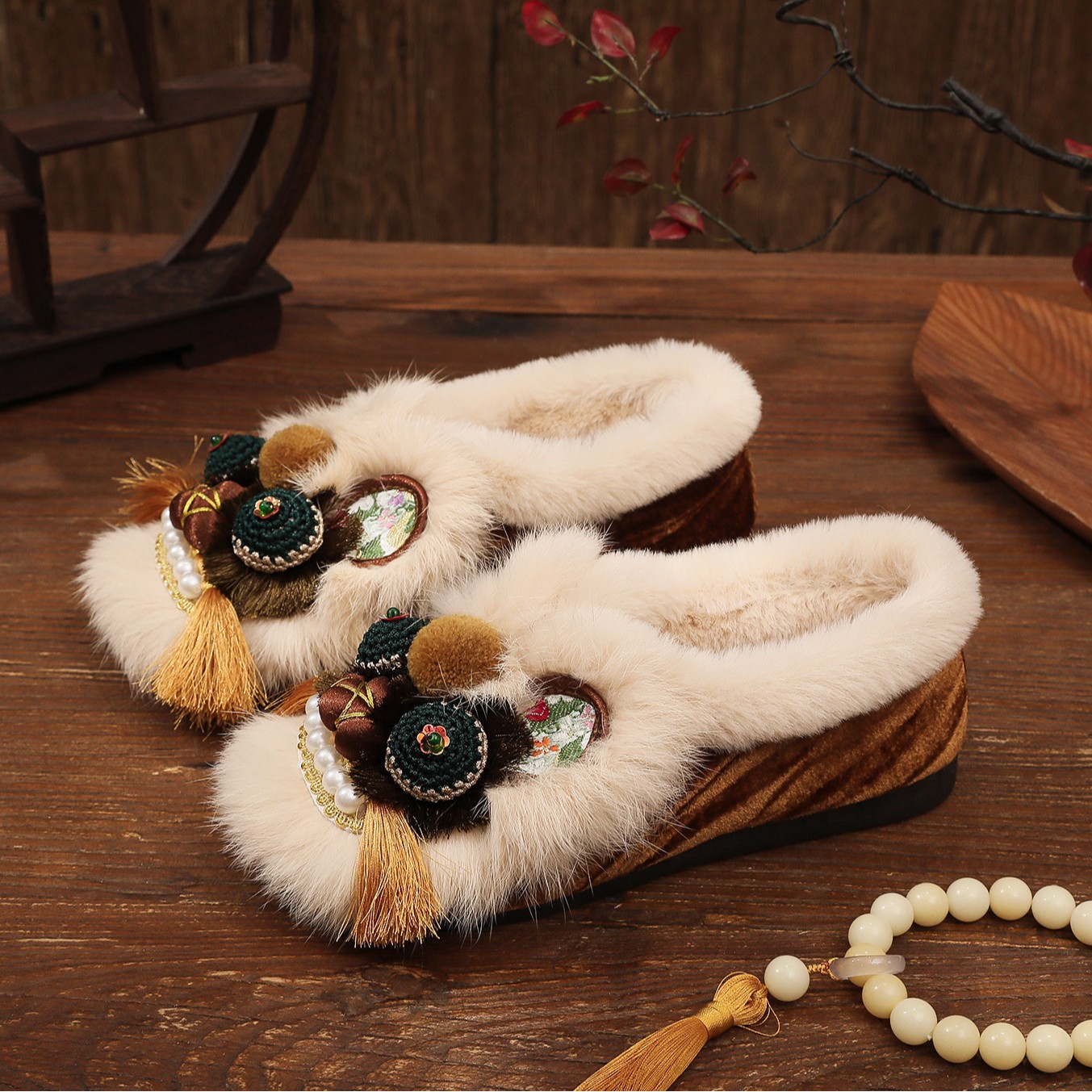 非遗成人虎头鞋新款时尚复古千层底手工虎头布鞋原创汉服鞋民族