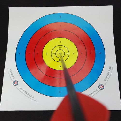 弓箭射箭靶纸户外射箭训练比赛40CM60cm十环靶纸油面半环箭馆靶纸 - 封面