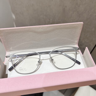 小方框银色镜面显白眼镜女近视度数可配复古百搭防蓝光眼睛镜架男