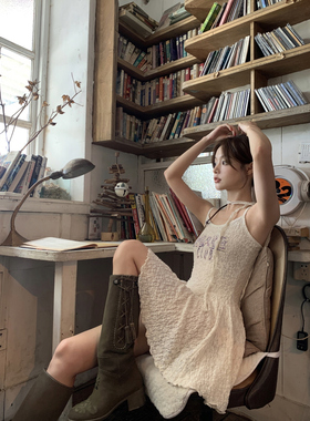 Erica韩代 seooocookie韩国正品代购 cookie club蕾丝吊带连衣裙