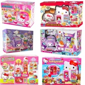 洋房 Hello kitty凯蒂猫造型小冰箱电饭煲复式 女孩仿真过家家玩具
