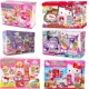 洋房 Hello kitty凯蒂猫造型小冰箱电饭煲复式 女孩仿真过家家玩具