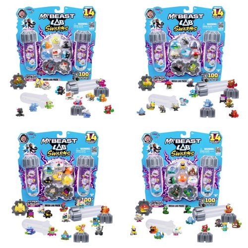 正版MRBEAST野兽先生实验室第三季迷你怪兽公仔盲盒儿童玩具男孩