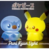 TOMY多美卡手办皮卡丘公仔波加曼小夜灯捏捏灯玩偶拍拍灯礼