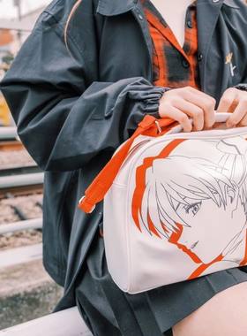 日系动漫卡通一体单肩斜挎包角色趣印学生休闲潮流通勤包包旅行