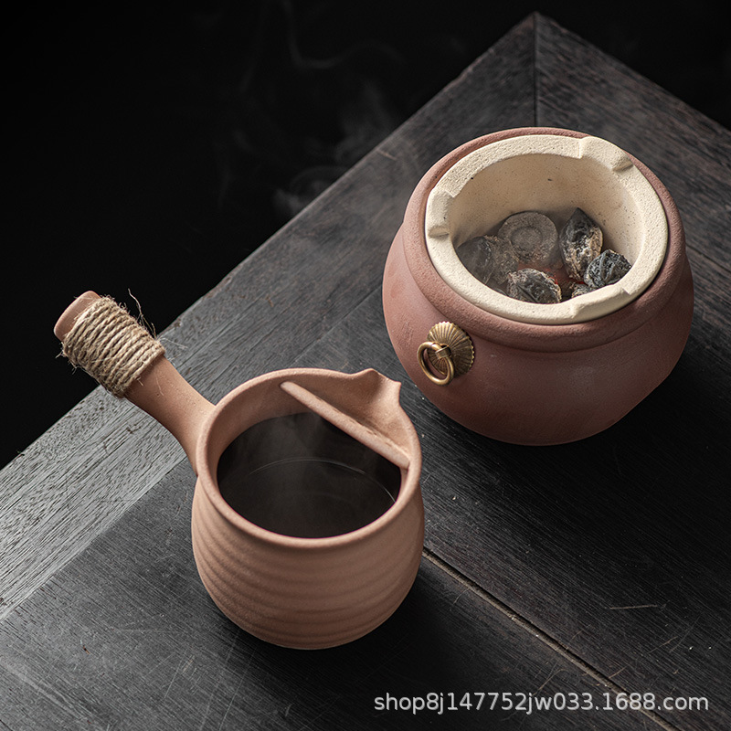 围炉煮茶器茶壶炭火茶炉户外一套碳火茶壶烤茶煮茶器日式家用室内