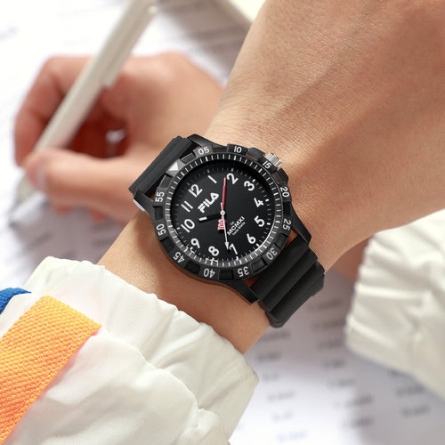 FILA斐乐手表学生石英静音男女夜光表考试上课专用进口机芯潮6673