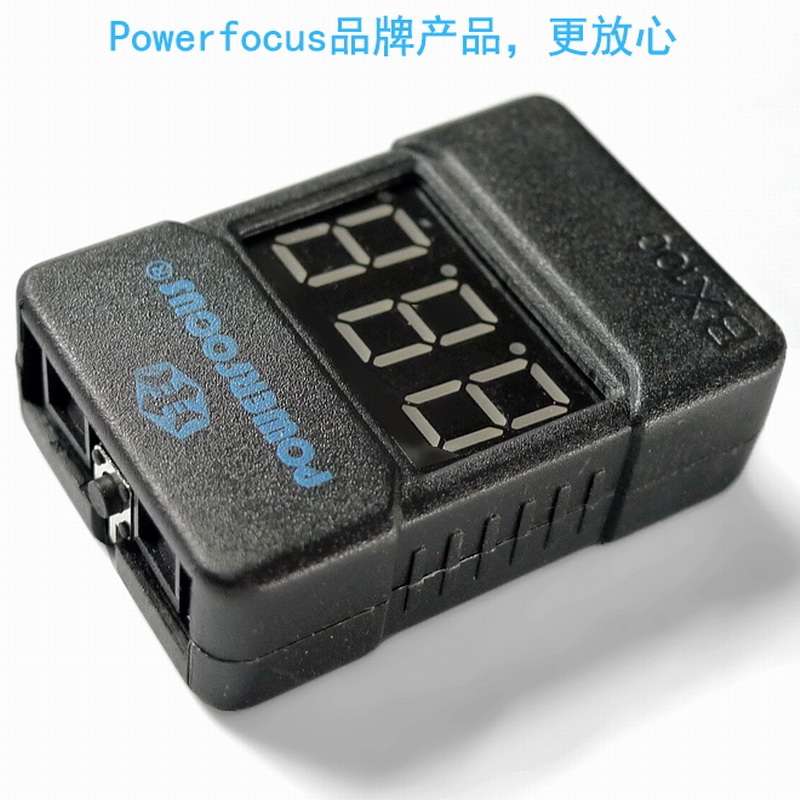 蜂鸣器电压显示电显报警一体 二次矫精度 自设阈值锂电池BB响2-8S