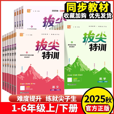 2025版拔尖特训下册语文数学英语