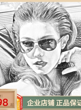 正品皮尔金顿新款太阳镜女玻璃镜片偏光墨镜驾驶蛤蟆镜男PK.30386