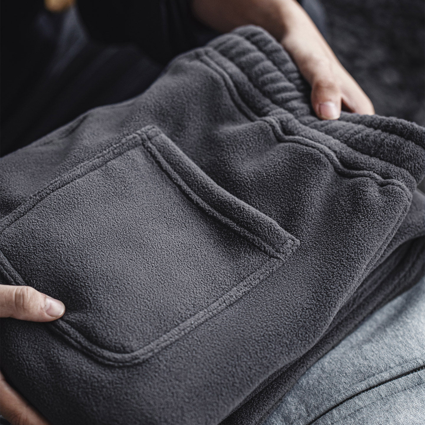 MRA男装 450g重磅双面摇粒绒卫裤抓绒加厚束脚抽绳直筒长休闲棉裤,男装,棉裤,淘宝优惠券,粉丝福利购,淘宝优惠卷