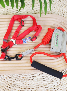 TOUCHDOG它它狗狗牵引绳胸背带黑色拉绳狗绳狗链背心式遛狗绳背带