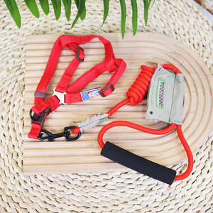 TOUCHDOG它它狗狗牵引绳胸背带黑色拉绳狗绳狗链背心式遛狗绳背带