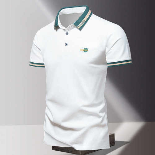 翻领高档商务休闲短袖t恤夏季