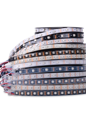 WS2813 GS8208内置IC5V断点续传点控5050RGB幻彩30灯带条