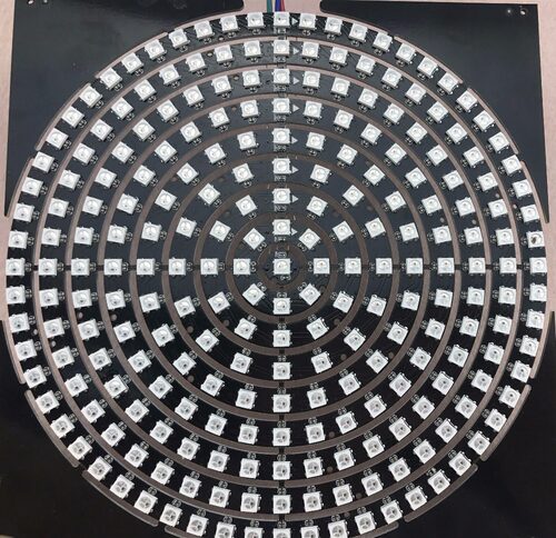 LED内置全彩驱动圆形开发板5v
