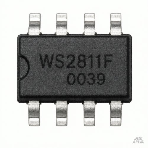 WS2811F全彩LED驱动IC FSOP-8贴片RGB三通道 256级灰度 5-48V16mA