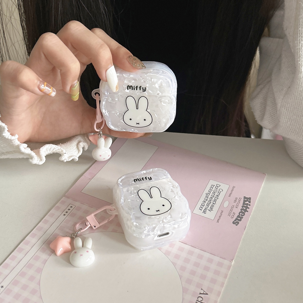 airpods3保护套晶莹米菲兔苹果airpodspro3无线蓝牙耳机壳4代卡通