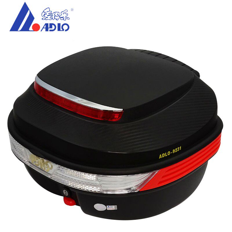爱得乐9231摩托车大号尾箱后背箱踏板电动电瓶车工具箱通用储物箱