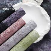 手揉纸人造皱纹纸手工纸鲜花包装 苁丛 多彩石纹纸 纸