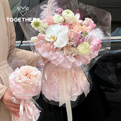 原创珠光雪梨鲜花包装纸