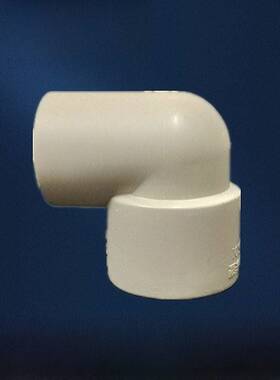 连素Ppr9头0度变径弯热熔水件管配灰白色大到弯小头水管配件