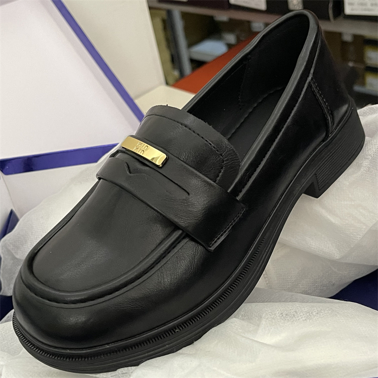 品牌撤柜真皮玛丽珍懒人乐福鞋女2025新款复古通勤英伦休闲小皮鞋