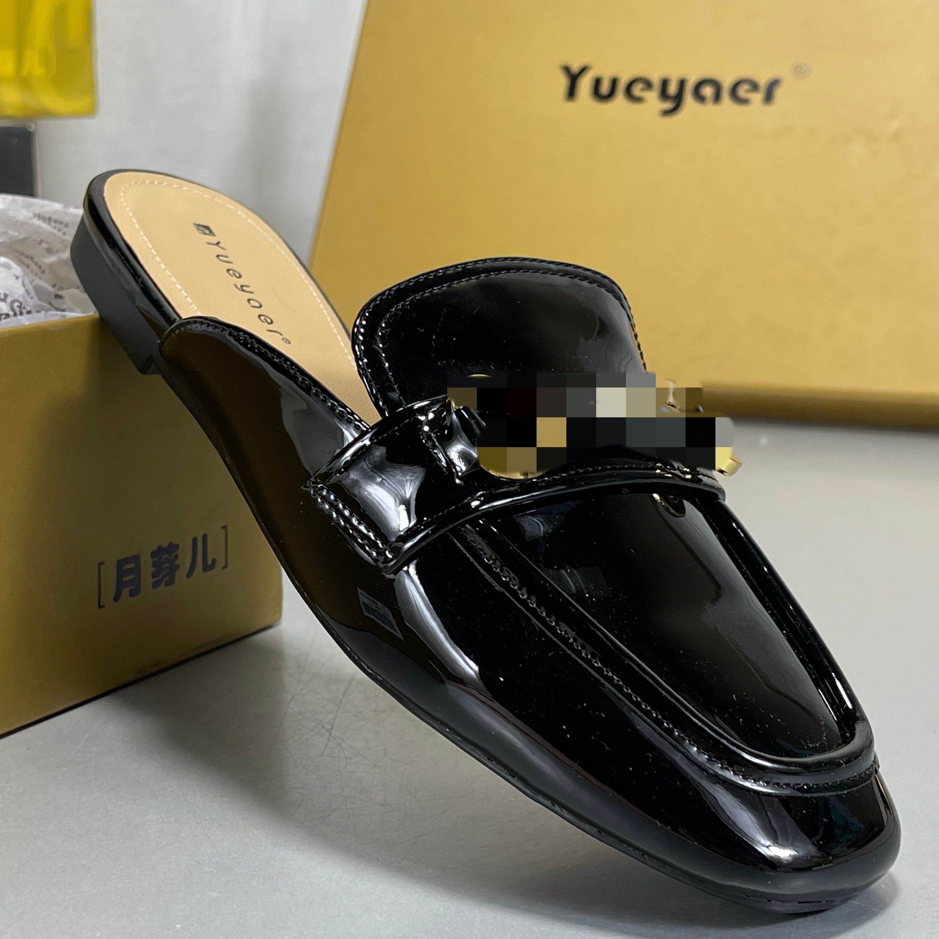 月芽儿真皮法式包头半拖鞋女羊皮外穿拖鞋2025新款百搭方头穆勒鞋,女鞋,其他拖鞋,淘宝优惠券,粉丝福利购,淘宝优惠卷