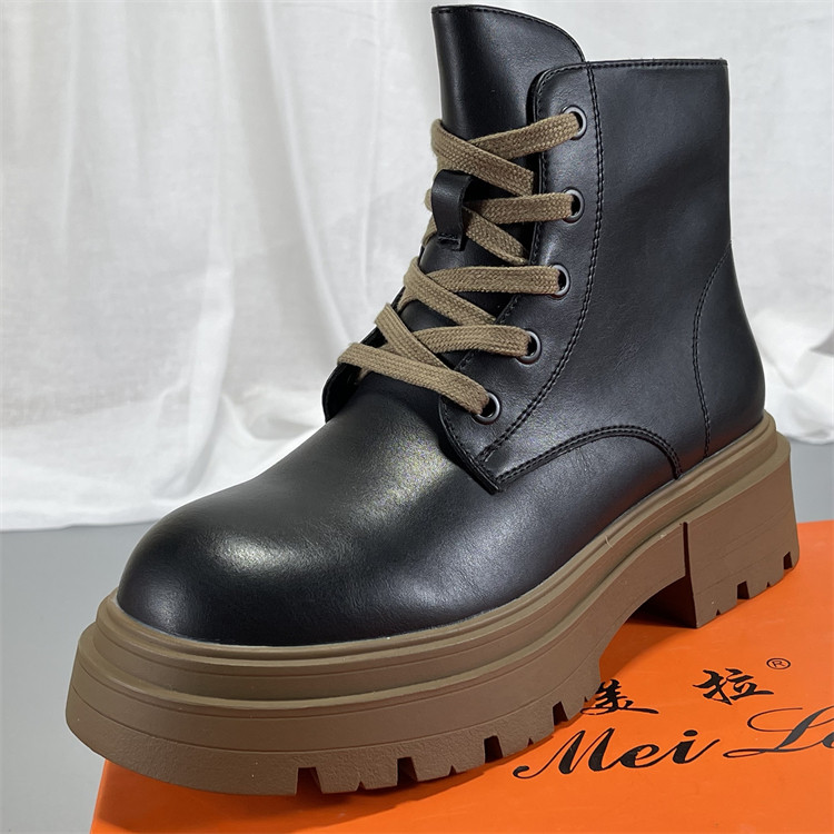 头层牛皮马丁靴女2025秋冬款英伦风后付复古真皮短筒靴休闲机车靴