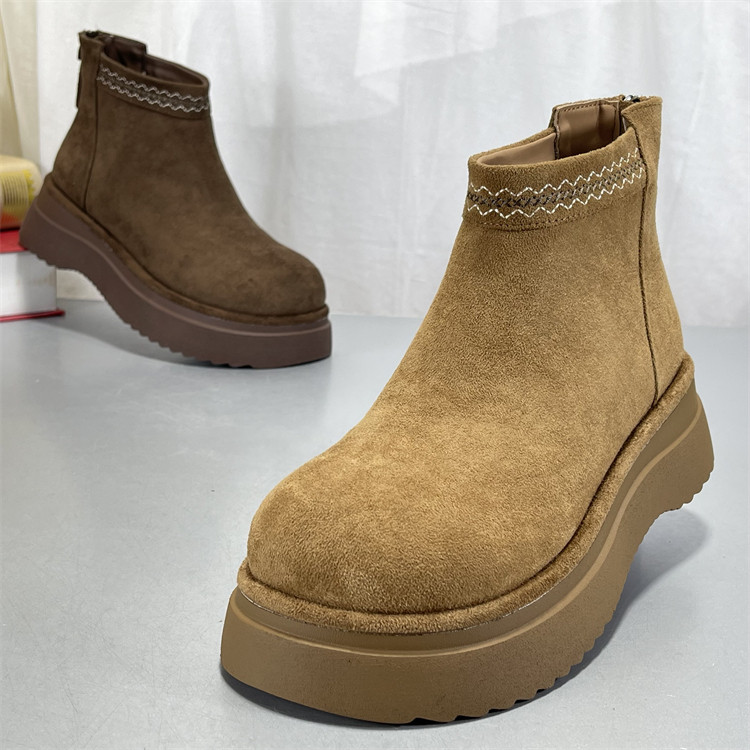 专柜正品真皮勃肯鞋女2026秋冬款厚底短筒切尔靴厚底马丁靴棉鞋子,女鞋,勃肯鞋/软木鞋,淘宝优惠券,粉丝福利购,淘宝优惠卷