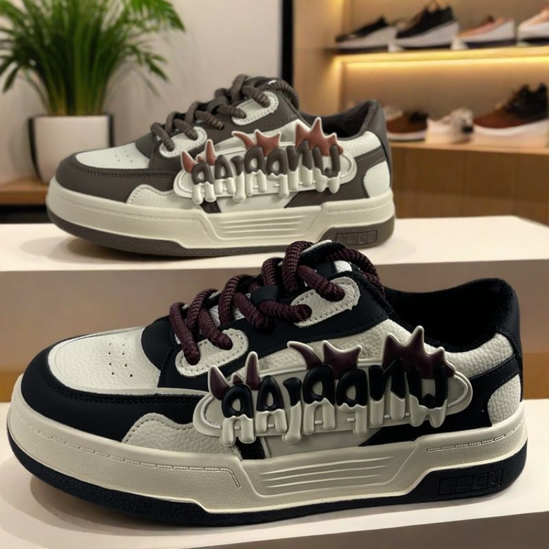 专柜正品头层牛皮小白鞋女2024秋冬款厚底加绒棉鞋真皮休闲板鞋女