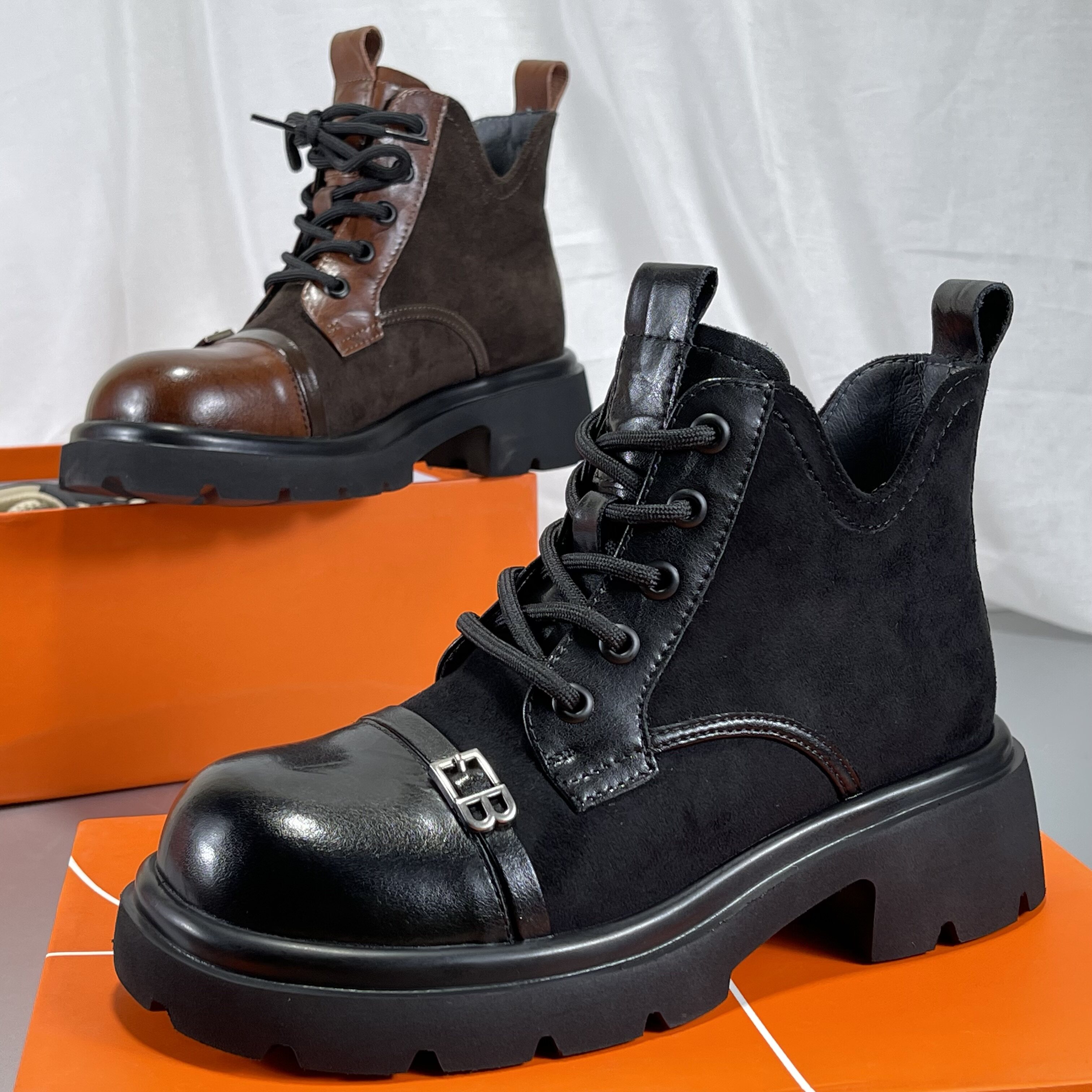 头层牛皮加绒切尔西靴女2025秋冬款马丁靴英伦风厚底真皮机车短靴,女鞋,切尔西靴,淘宝优惠券,粉丝福利购,淘宝优惠卷