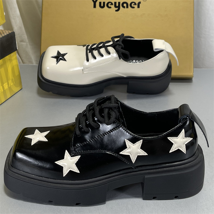 月芽儿复古方头乐福鞋女牛皮真皮2026新款学院风增高厚底小皮鞋女,女鞋,乐福鞋（豆豆鞋）,淘宝优惠券,粉丝福利购,淘宝优惠卷