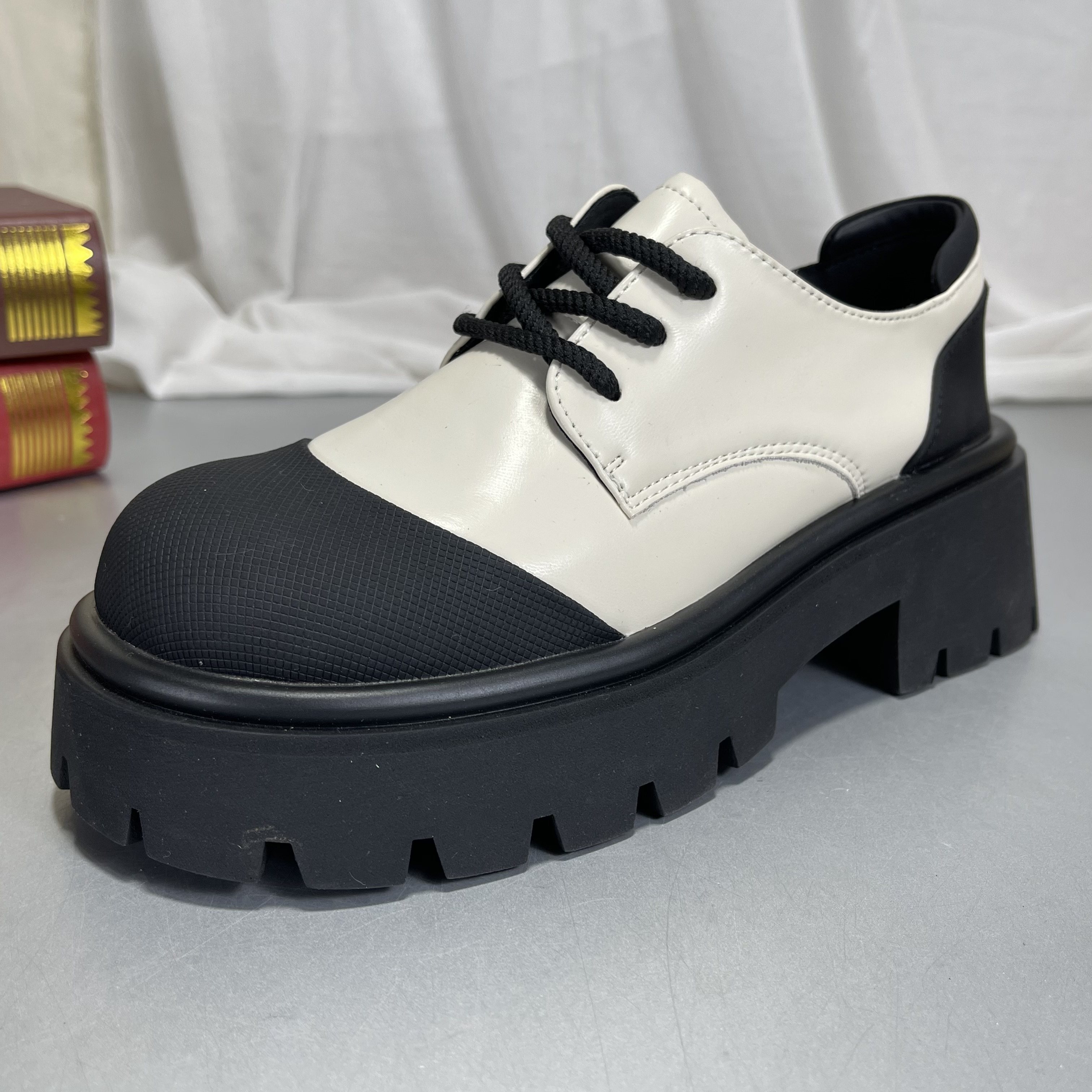 品牌撤柜断码清仓乐福鞋女英伦风大头厚底粗跟真皮玛丽珍小皮鞋女,女鞋,乐福鞋（豆豆鞋）,淘宝优惠券,粉丝福利购,淘宝优惠卷