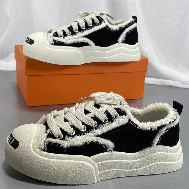 萌丑大头头层牛皮内里帆布鞋女小白鞋2025新款复古真皮板鞋运动鞋,女鞋,时尚休闲鞋,淘宝优惠券,粉丝福利购,淘宝优惠卷