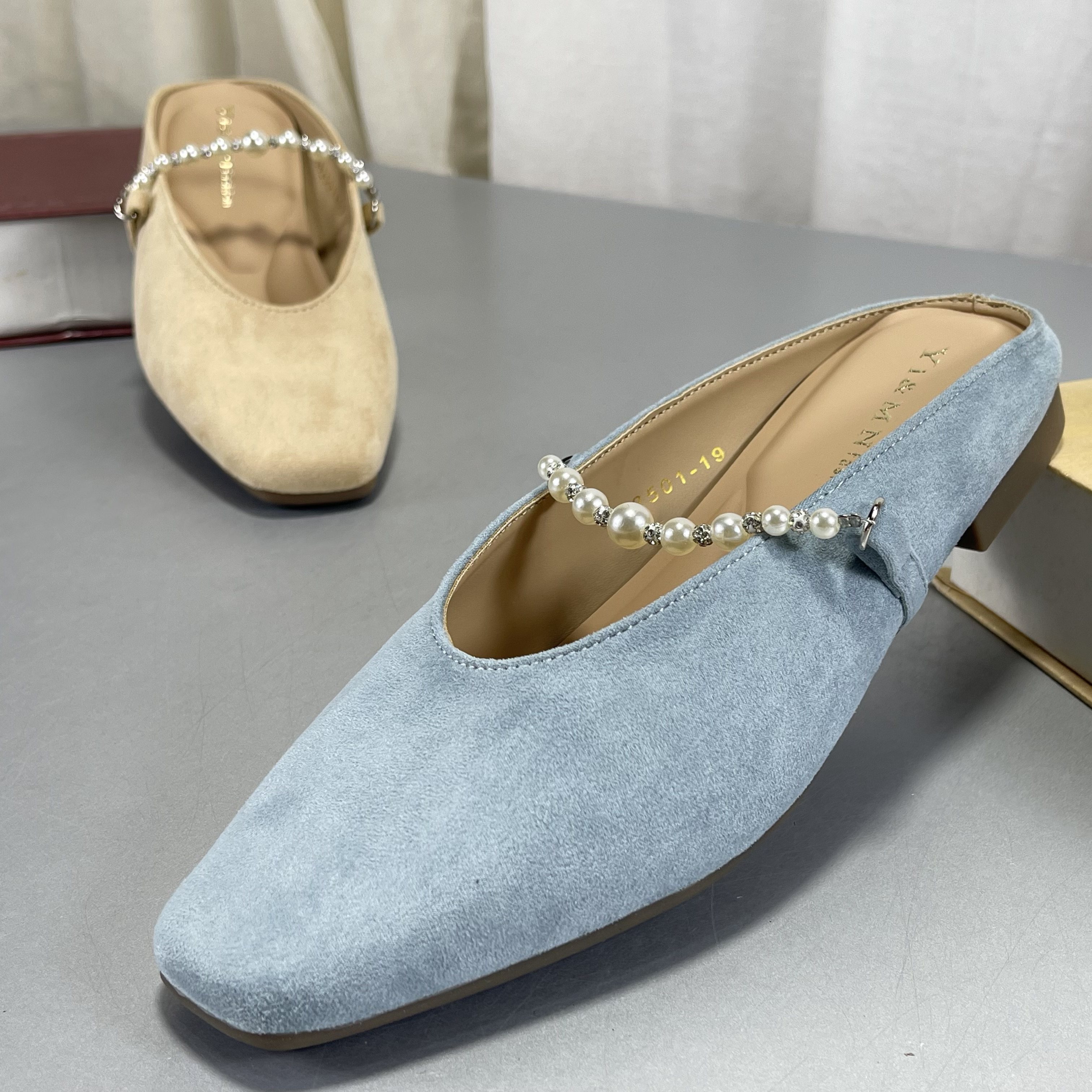 法式绝美内增高包头拖鞋夏外穿2026一脚蹬绒面超好看配裙子凉拖鞋,女鞋,其他拖鞋,淘宝优惠券,粉丝福利购,淘宝优惠卷