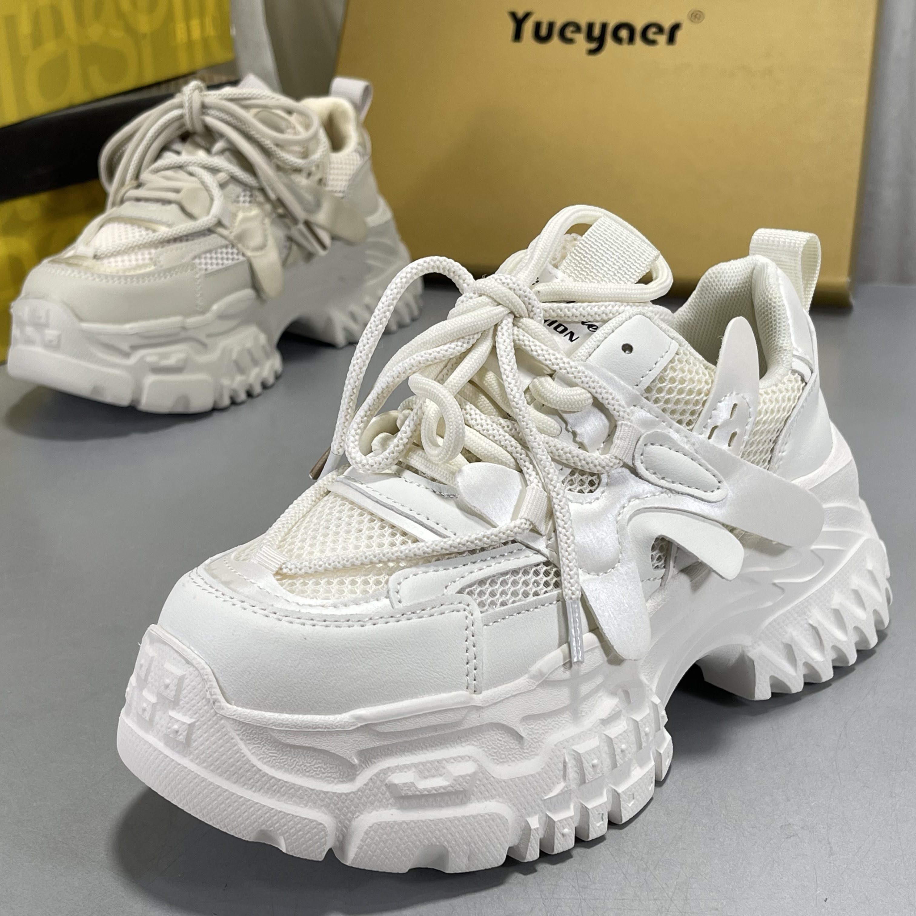 月芽儿专柜正品榴莲底老爹鞋女2026春季新款百搭厚底休闲运动鞋,女鞋,网面鞋,淘宝优惠券,粉丝福利购,淘宝优惠卷