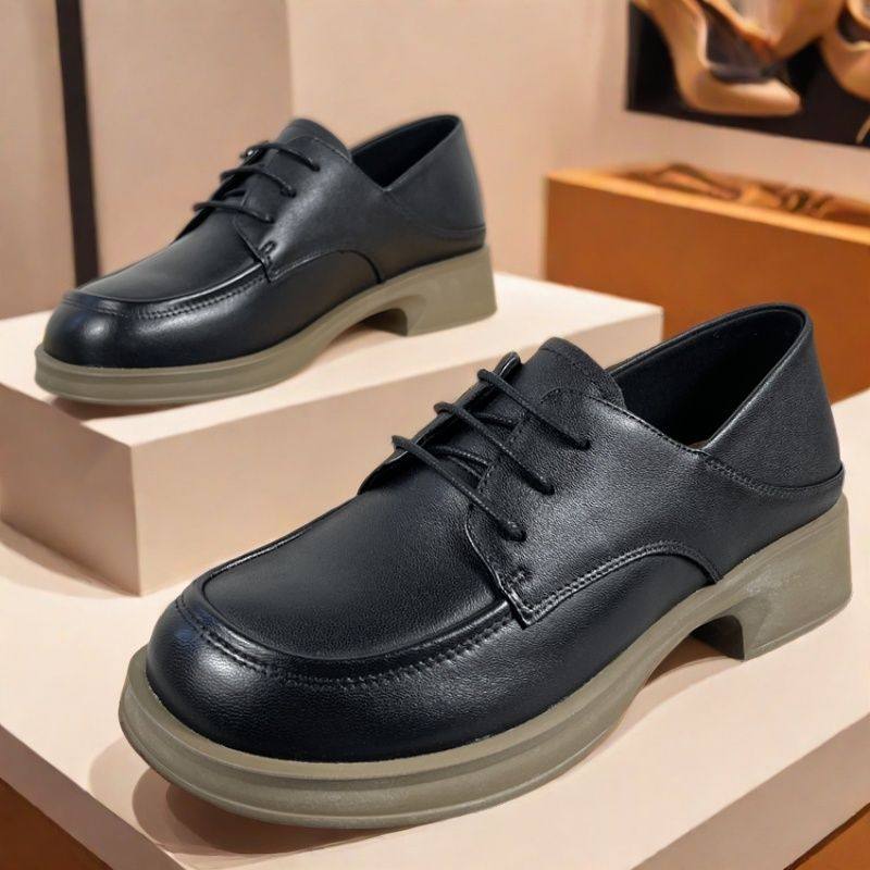 专柜正品头层羊皮乐福鞋女牛皮厚底舒适皮鞋女英伦风真皮深口单鞋,女鞋,乐福鞋（豆豆鞋）,淘宝优惠券,粉丝福利购,淘宝优惠卷