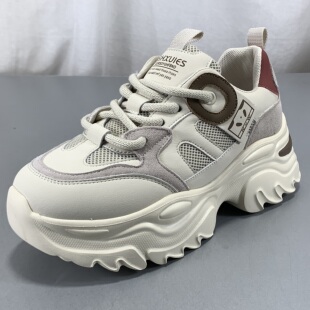女复古百搭轻便软底松糕运动鞋 清仓捡漏厚底老爹鞋 子 断码 品牌女鞋