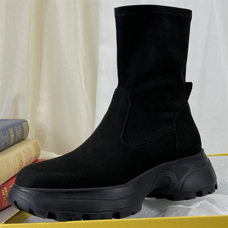 专柜正品磨砂羊皮瘦瘦靴女秋冬厚底短靴运动休闲中筒靴显瘦马丁靴,女鞋,马丁靴,淘宝优惠券,粉丝福利购,淘宝优惠卷