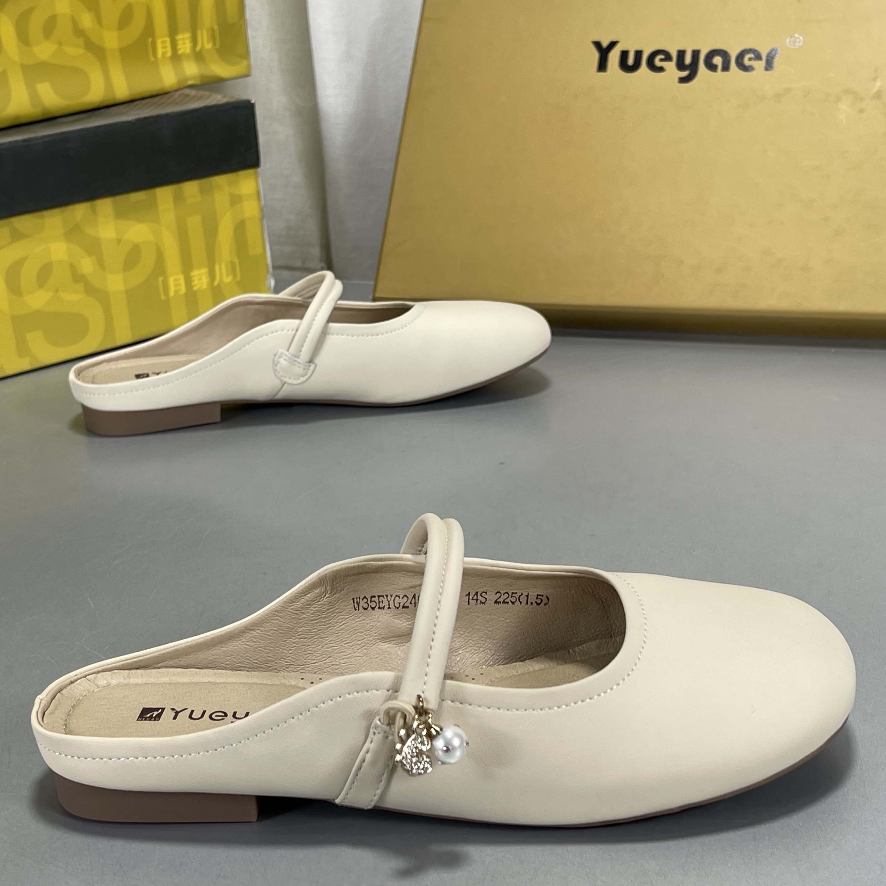 月芽儿断码清仓牛皮穆勒鞋包头休闲半拖鞋真皮法式勃肯鞋凉拖鞋,女鞋,其他拖鞋,淘宝优惠券,粉丝福利购,淘宝优惠卷